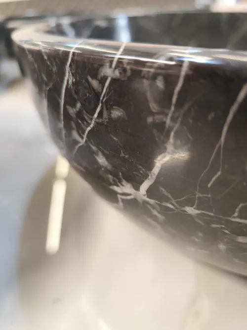 Loghi Black Marmor Waschbecken Detail