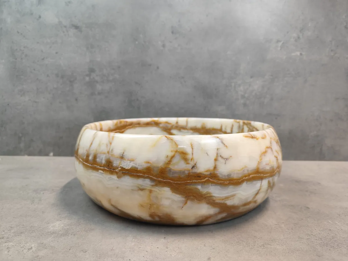 Onyx Marmor Waschbecken aus Naturstein