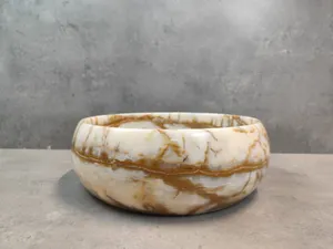 waschbecken - Onyx Marmor Vintage Cooper Shell
