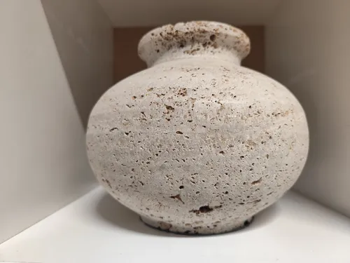 Travertin Vase hochwertig verarbeitet