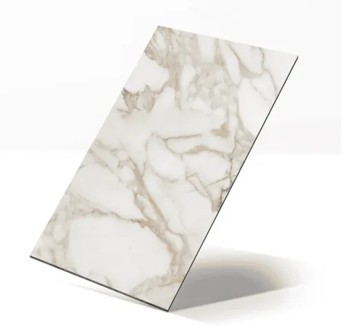Unsere XXL Fliese Alex Calacatta in den Masen 120x240 cm