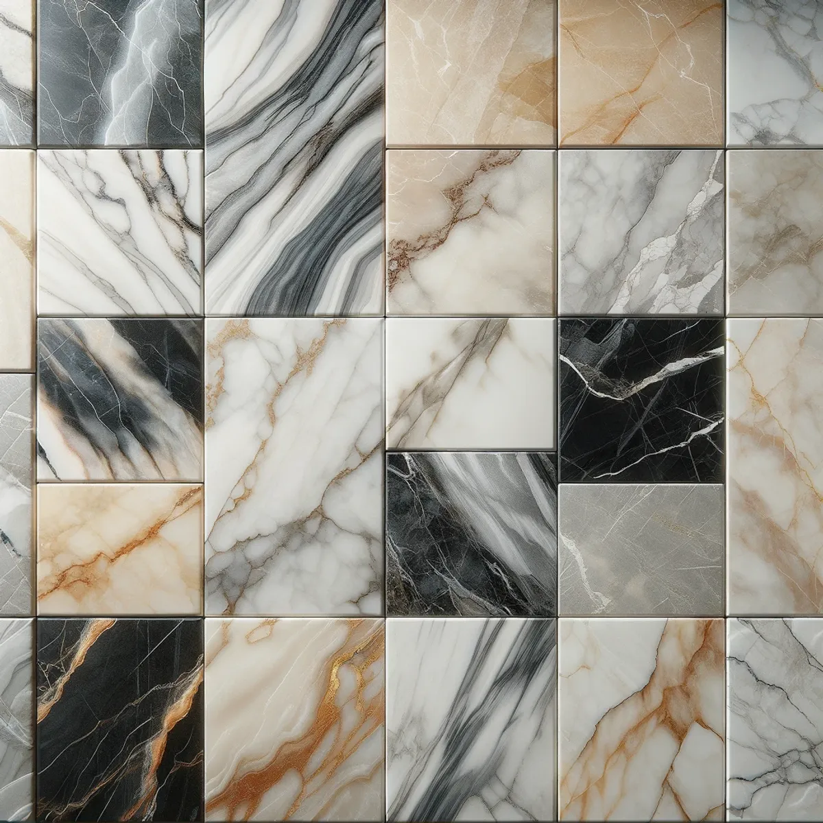 verschiedene Fliesen