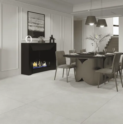 Unsere Fliese Fliese Amors Grey in den Masen 80x80 cm