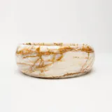 Vintage Copper Shell | Marmor Waschbecken – Ansicht 1
