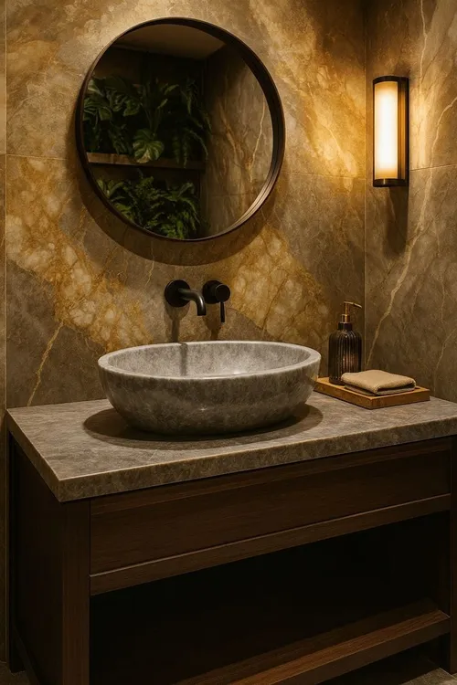 Grey Marble Bowl | Waschbecken – Ansicht 1