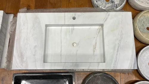 Waschbecken XXL Carrara – Ansicht 1