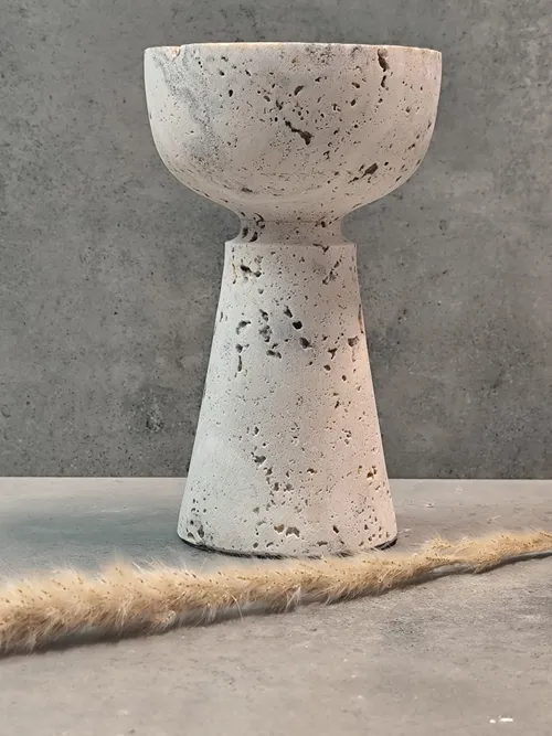 Travertin Bowl "AMALFI" Deko, Naturstein, Japandi Deko – Ansicht 1