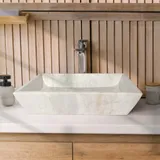 Kentro White Dream Edged | Marmor Waschbecken – Ansicht 4