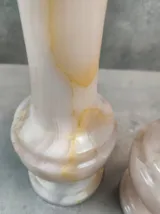 Onyx Marmor Alabaster Vase "LUMINA" – Ansicht 4