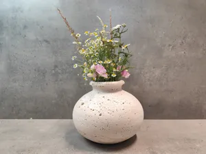 vasen - Exklusive Travertin-Vase "Amphora"