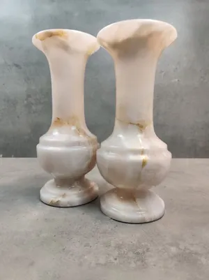 vasen - Onyx Marmor Alabaster Vase "LUMINA"