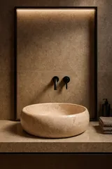 Natura Beige | Marmor Waschbecken – Ansicht 2