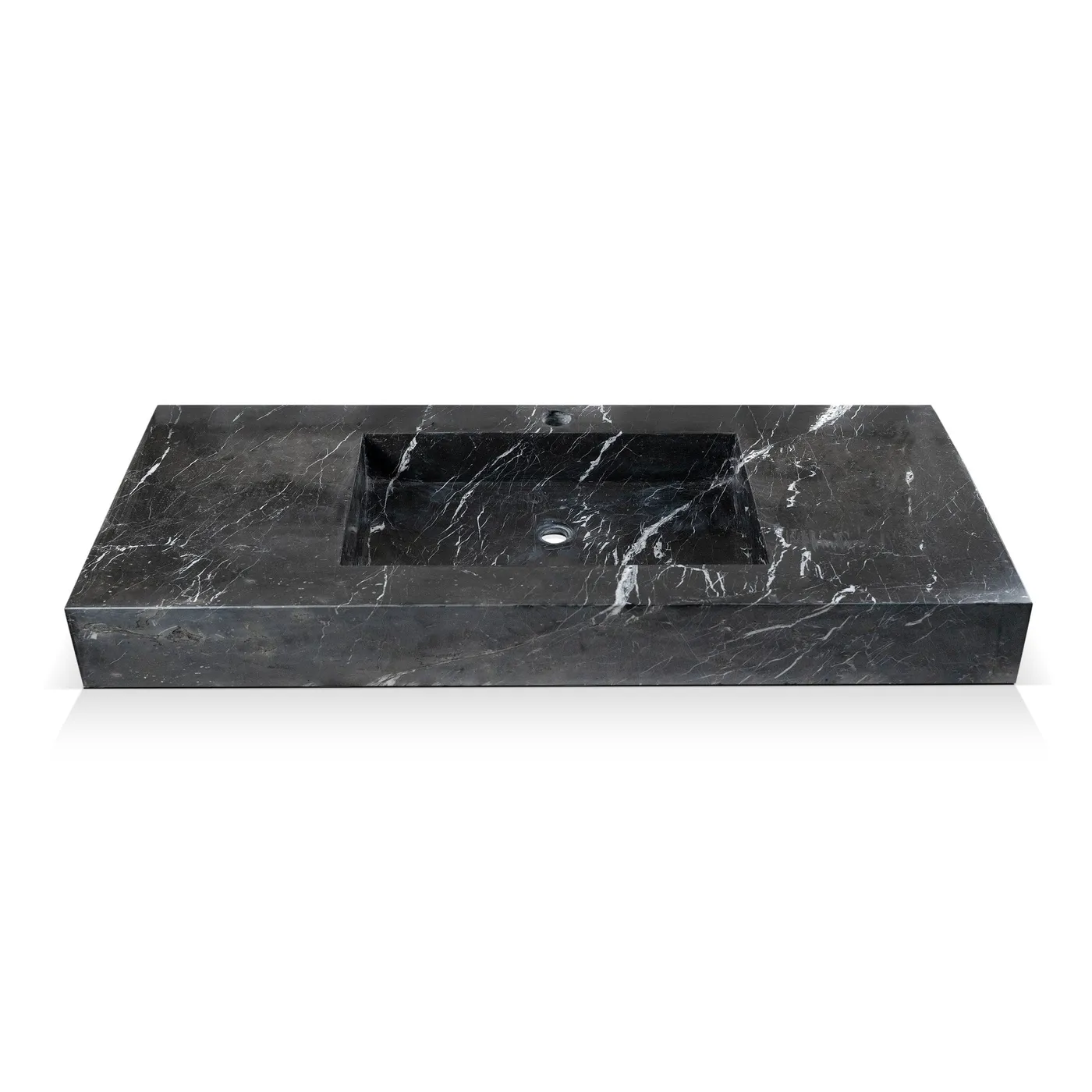 Midnight Obsidian | XXL Marmor Waschbecken – Ansicht 1