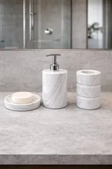 Accessoires | Marmor Seifenspender Set "Exquisite" – Ansicht 2