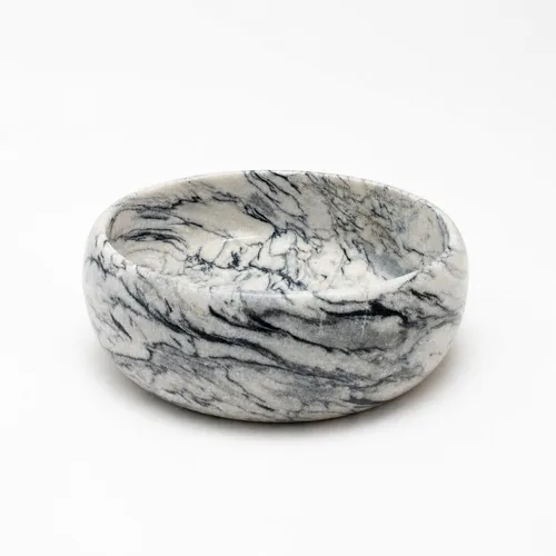 Marmor Waschbecken | Kentro Silver Storm – Ansicht 1