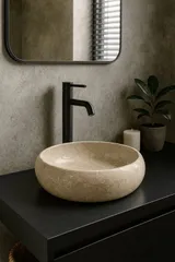 Natura Beige | Marmor Waschbecken – Ansicht 1
