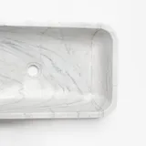 Kentro White Thunder Curved | Marmor Waschbecken – Ansicht 4